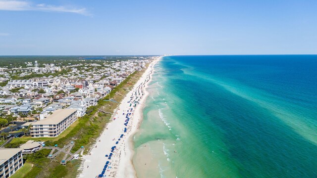 272 Beach Bike Way, Seacrest, FL 32461 - bird's eye view of waterfront with a beach