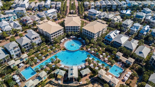 272 Beach Bike Way, Seacrest, FL 32461 - aerial overview of property's location featuring a pool and nearby suburban area