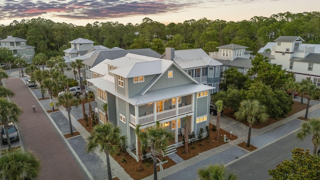 272 Beach Bike Way, Seacrest, FL 32461 - aerial view at dusk of a residential view