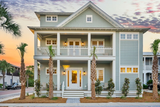 272 Beach Bike Way, Seacrest, FL 32461 - view of front of property with a balcony and a porch