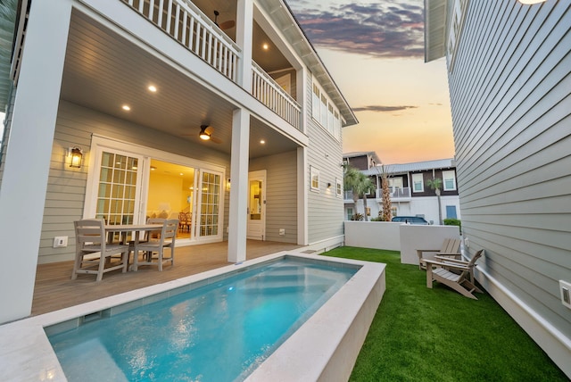 272 Beach Bike Way, Seacrest, FL 32461 - swimming pool with outdoor dining area
