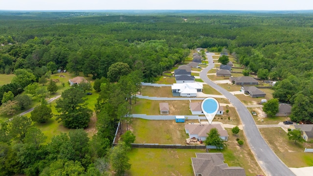 3120 Pinot Way, Crestview, FL 32536 - aerial overview of property's location featuring a heavily wooded area and nearby suburban area