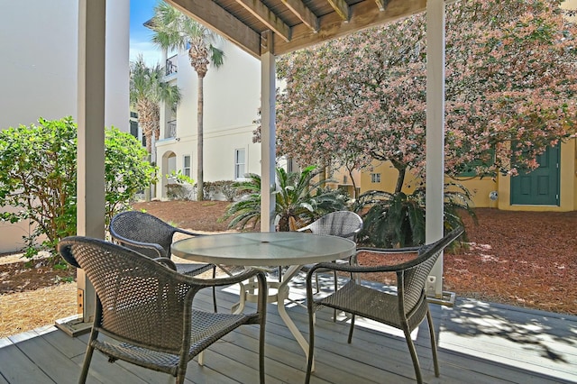4835 Ocean Blvd, Destin, FL 32541 - deck featuring outdoor dining space and a patio