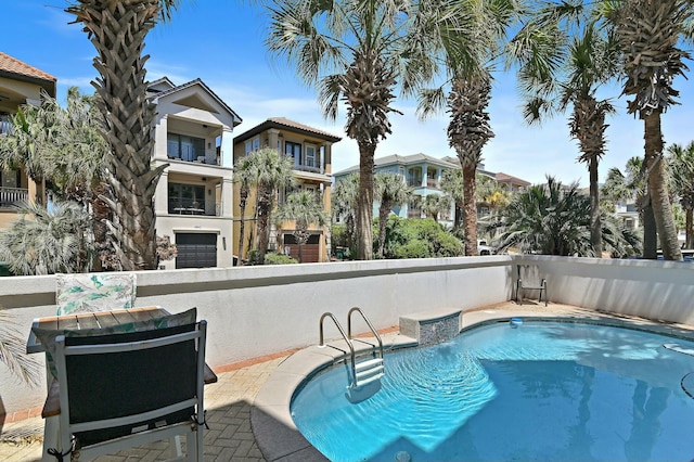 4835 Ocean Blvd, Destin, FL 32541 - view of swimming pool with a fenced in pool and fence