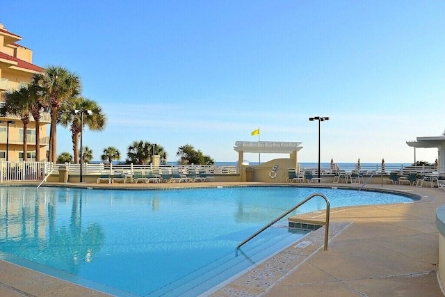 pool featuring a patio