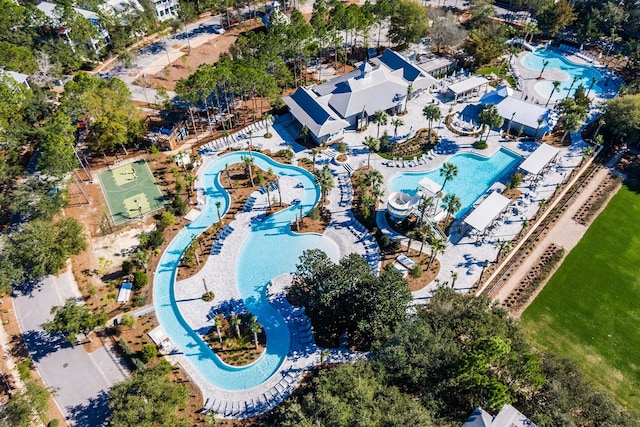 LOT35 String Lily Cv, Santa Rosa Beach, FL 32459 - aerial view of property's location with a pool area