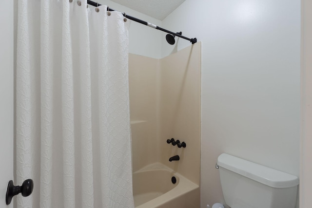 2106 Wilderness Path, Fort Walton Beach, FL 32547 - full bathroom featuring shower / bath combination with curtain and a textured ceiling