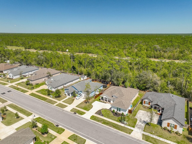 1160 Deer Moss Loop, Niceville, FL 32578 - birds eye view of property with a wooded view and a residential view