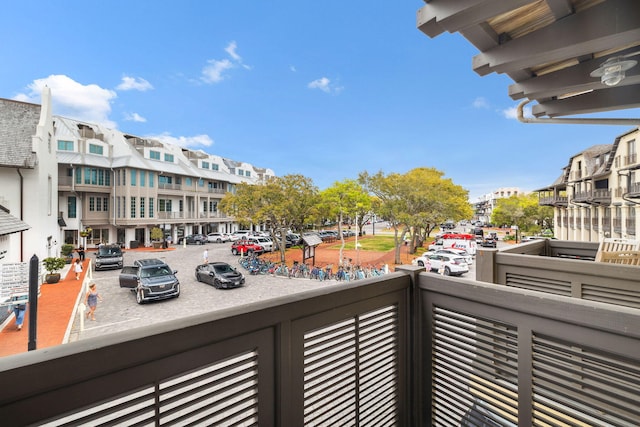 balcony featuring a residential view