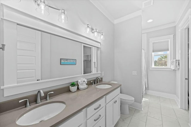 186 Ciboney St, Miramar Beach, FL 32550 - bathroom featuring toilet, marble finish floor, a sink, and visible vents