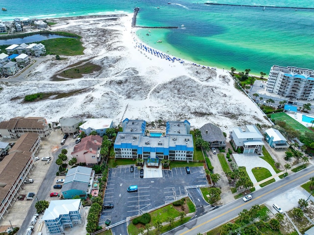 300 Gulf Shore Dr Unit 106, Destin, FL 32541 - aerial view with a water view and a beach view