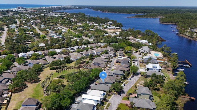 317 Turtle Cv, Panama City Beach, FL 32413 - drone / aerial view featuring a residential view and a water view