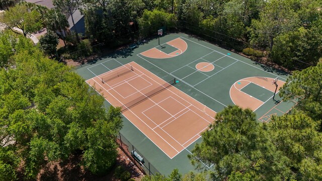 317 Turtle Cv, Panama City Beach, FL 32413 - view of basketball court featuring fence and community basketball court