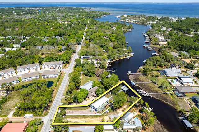 1158 Mack Bayou Rd, Santa Rosa Beach, FL 32459 - aerial view with a water view