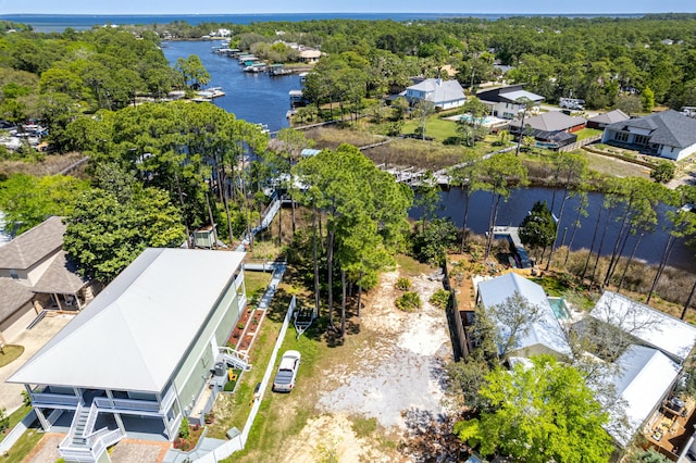 1158 Mack Bayou Rd, Santa Rosa Beach, FL 32459 - aerial view with a water view