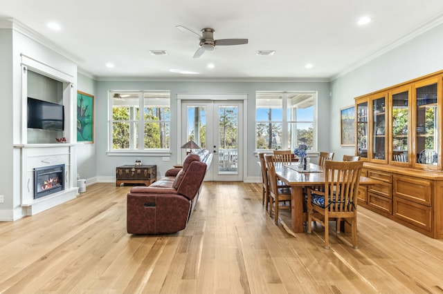 1158 Mack Bayou Rd, Santa Rosa Beach, FL 32459 - sunroom / solarium featuring french doors, visible vents, and a wealth of natural light