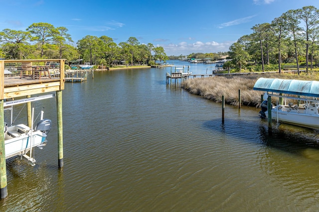 1158 Mack Bayou Rd, Santa Rosa Beach, FL 32459 - view of dock with a water view