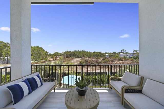 80 Sea Croft Dr, Santa Rosa Beach, FL 32459 - balcony with an outdoor living space