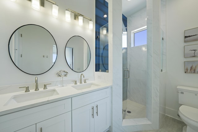 80 Sea Croft Dr, Santa Rosa Beach, FL 32459 - full bath with a sink, a shower stall, toilet, and double vanity
