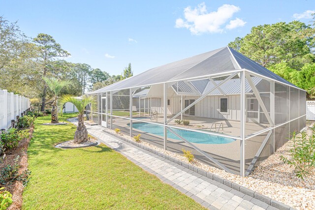 34 Debbie Ln, Santa Rosa Beach, FL 32459 - swimming pool with a patio area and a lanai
