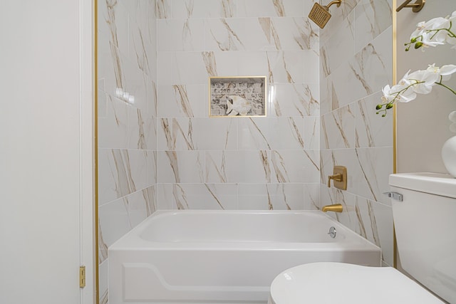 2899 Wisteria Ave, Crestview, FL 32539 - bathroom featuring toilet and tub / shower combination