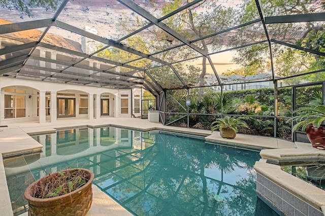 237 Matties Way, Destin, FL 32541 - outdoor pool with a patio area and glass enclosure