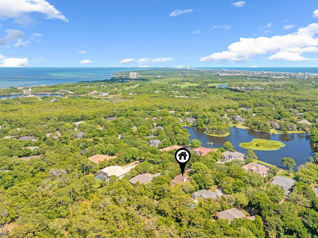 237 Matties Way, Destin, FL 32541 - drone / aerial view of a nearby body of water and a forest