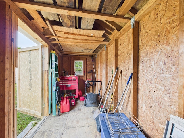 view of storage