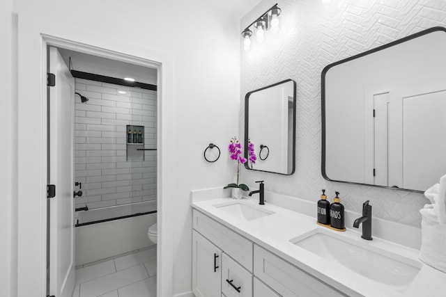 34 Gulf Breeze Ct, Destin, FL 32541 - bathroom with shower / washtub combination, double vanity, toilet, and a sink
