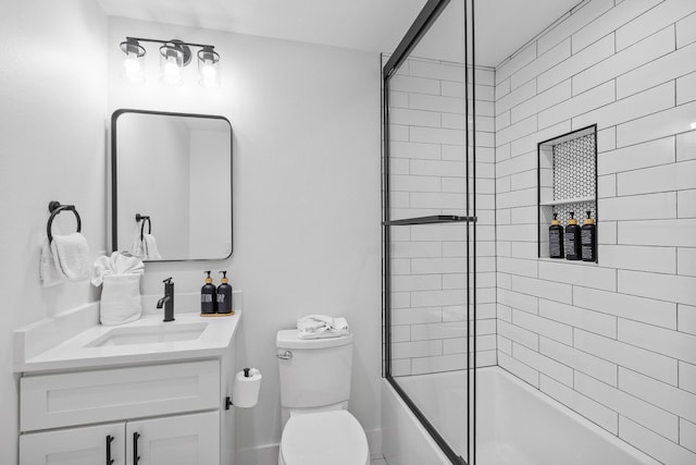 34 Gulf Breeze Ct, Destin, FL 32541 - bathroom with toilet, enclosed tub / shower combo, and vanity