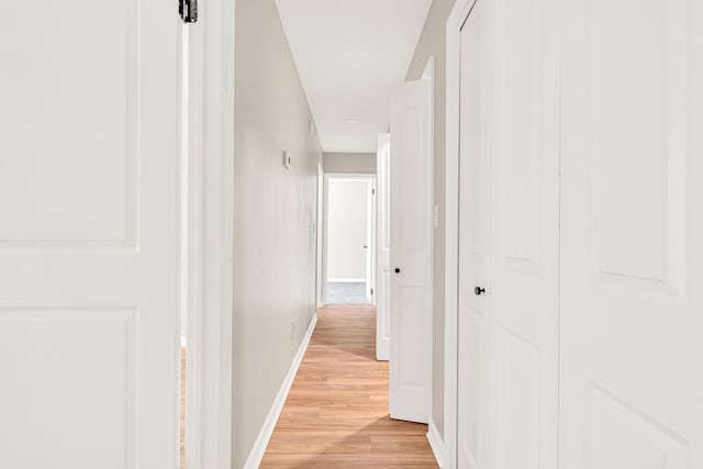 5700 Country Squire Dr, Milton, FL 32570 - corridor with light wood-style flooring and baseboards