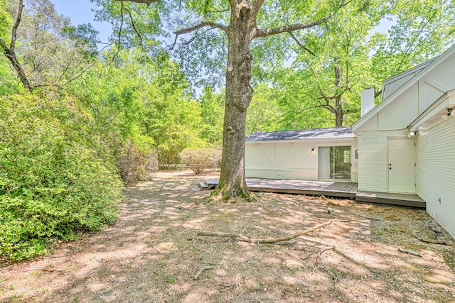 5700 Country Squire Dr, Milton, FL 32570 - view of yard featuring a wooden deck