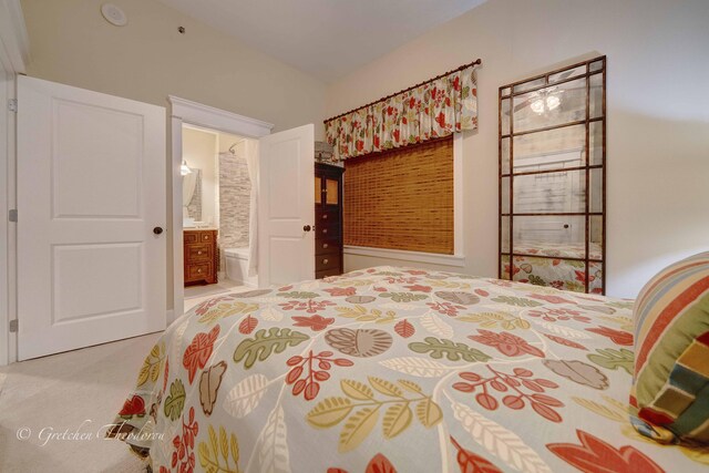 11807 Front Beach Rd Unit 2104, Panama City Beach, FL 32407 - carpeted bedroom with ensuite bathroom