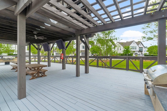 331 Ridgewalk Cir, Santa Rosa Beach, FL 32459 - wooden deck featuring grilling area