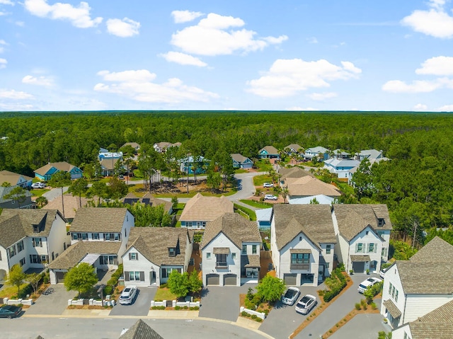331 Ridgewalk Cir, Santa Rosa Beach, FL 32459 - aerial view featuring a view of trees and a residential view