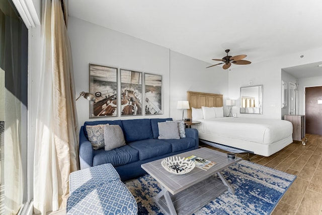 5000 S Sandestin Blvd Unit 6806, Sandestin, FL 32550 - bedroom featuring wood finish floors and ceiling fan