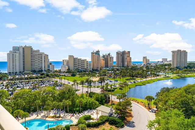 5000 S Sandestin Blvd Unit 6806, Sandestin, FL 32550 - bird's eye view with a city view and a water view