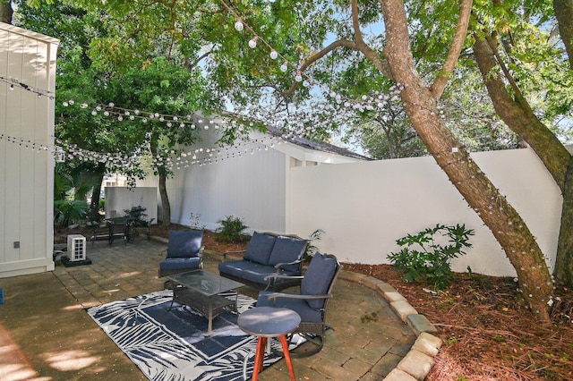 496 Linkside Dr, Miramar Beach, FL 32550 - view of patio featuring an outdoor living space
