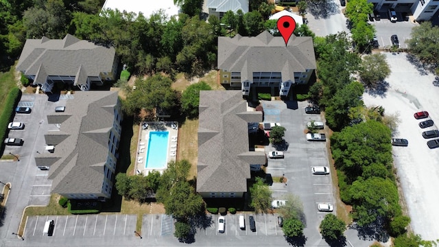 drone / aerial view featuring a residential view