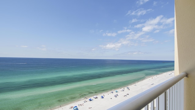 water view with a beach view
