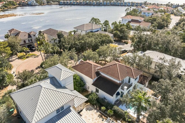 100 Vista Blfs, Destin, FL 32541 - bird's eye view featuring a water view and a residential view
