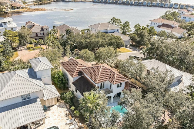 100 Vista Blfs, Destin, FL 32541 - birds eye view of property with a residential view and a water view