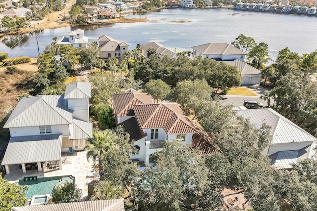 100 Vista Blfs, Destin, FL 32541 - bird's eye view featuring a water view and a residential view