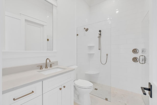 63 W Firethorn Cir Lot 65, Watersound, FL 32461 - bathroom featuring tiled shower and vanity