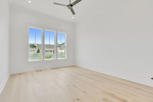 63 W Firethorn Cir Lot 65, Watersound, FL 32461 - empty room featuring light wood finished floors, ceiling fan, and recessed lighting