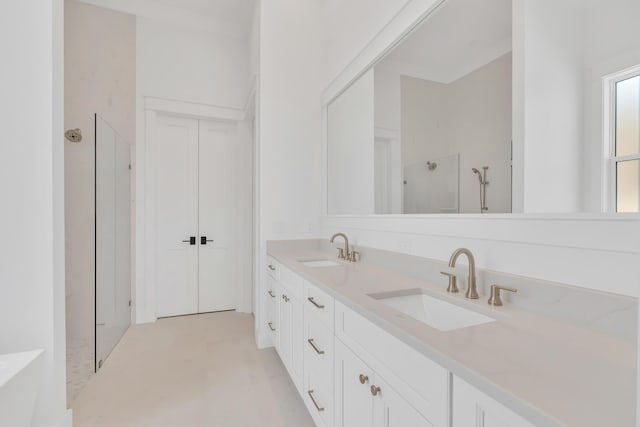 63 W Firethorn Cir Lot 65, Watersound, FL 32461 - full bath featuring double vanity, a shower, and a tub