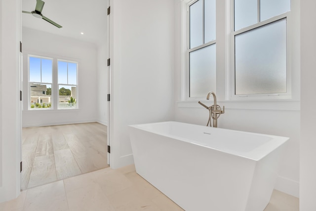 63 W Firethorn Cir Lot 65, Watersound, FL 32461 - bathroom with a freestanding tub and recessed lighting