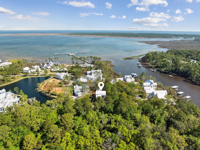 335 Churchill Oaks Dr, Santa Rosa Beach, FL 32459 - bird's eye view featuring a water view and a residential view