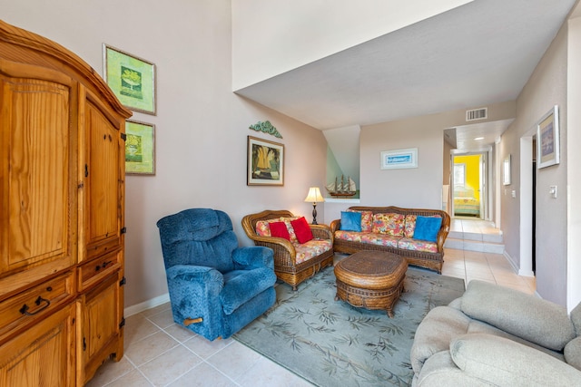 8520 Gulf Blvd # Ut-39, Navarre, FL 32566 - living room featuring light tile patterned flooring and baseboards