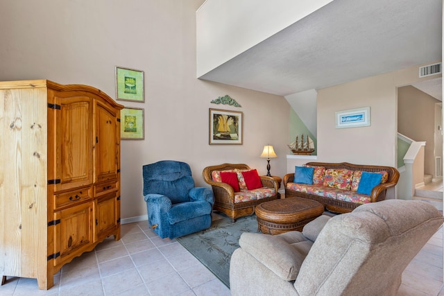 8520 Gulf Blvd # Ut-39, Navarre, FL 32566 - living room featuring light tile patterned floors and baseboards